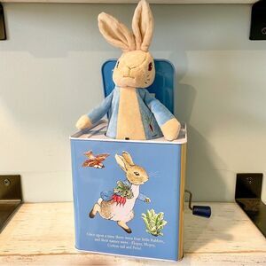 Peter Rabbit Jack in the Box Toy | Stuffed Animal | Nursery Decor | Toddler